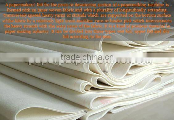 Factory price paper machine fabric felt in paper making machine