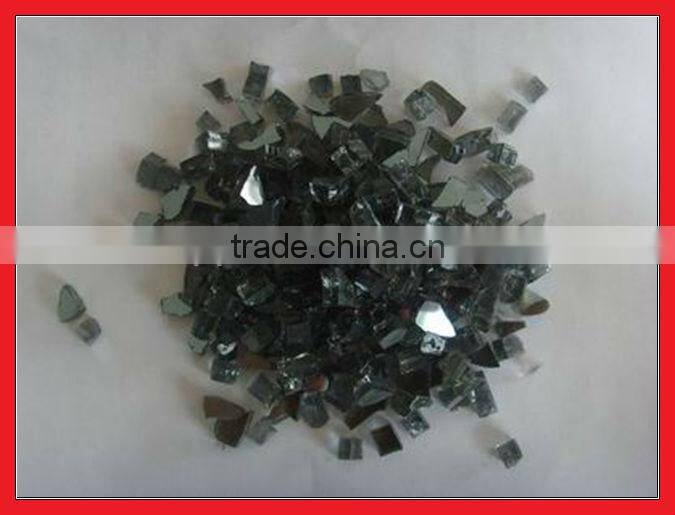 Blue color fire pit glass decoration