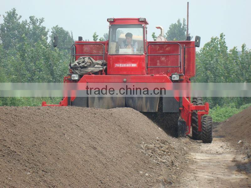 6-Cylinder Driven Self-propelled Compost Mixing machine/ fertilizer compost making machine,top quality Compost Turner ZF950
