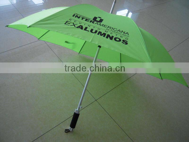 Logo Branded Auto Open Aluminum Stick Umbrellas