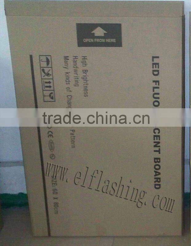 Holders for LED advertising writing board