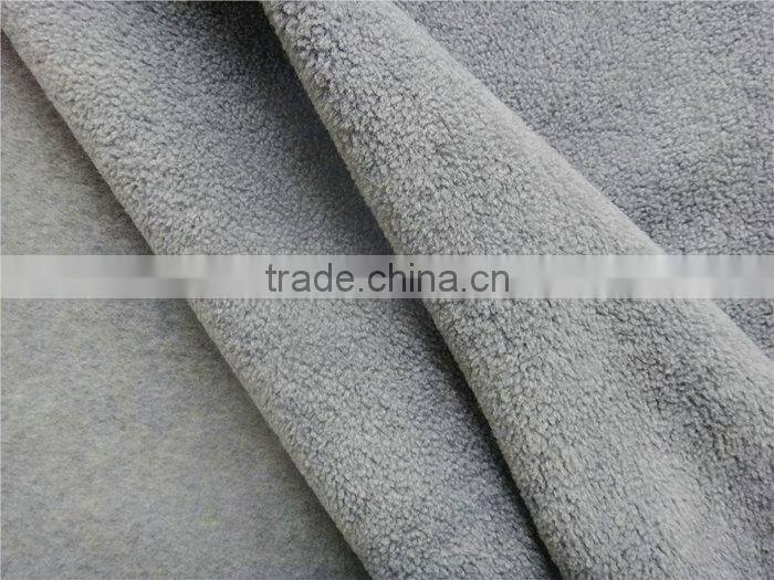 Super Soft Shrink-resistant Grey Bamboo Fleece Fabric for Blanket