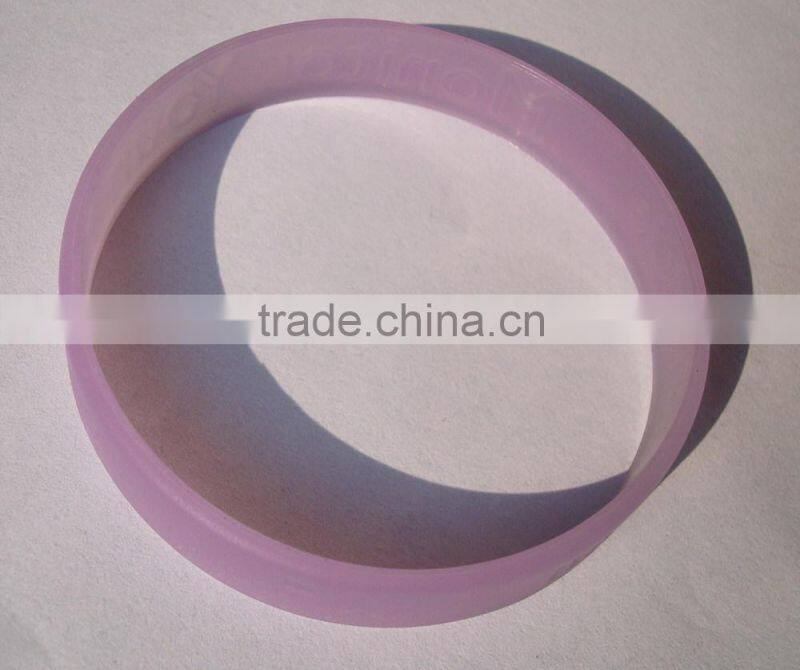 clear silicone UV bracelet for sensitive skin