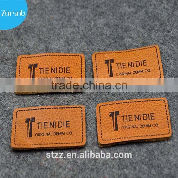 Jeans Leather Patches with CustomLogo and Shape