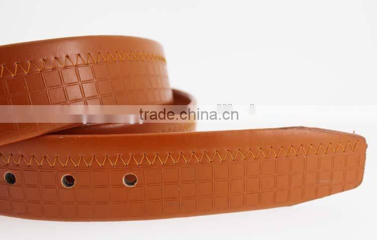 New designer man Orange PU leather jeans belt in Yiwu