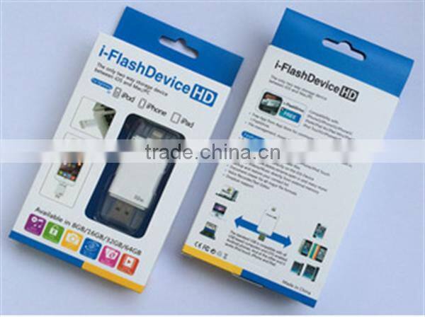 Factory Price High Quality Real Capacity OTG iFlash Drive 3 in 1OTG Pen Drive 8G,16G,32G For iPhone