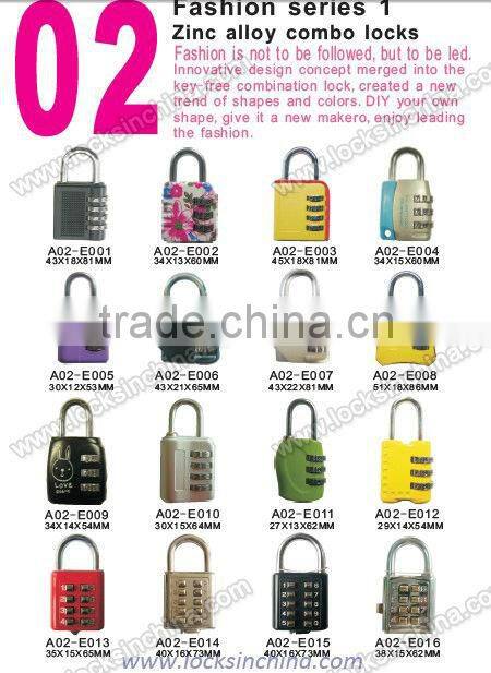 AJF TSA shape digital luggage lock with 3 numbers