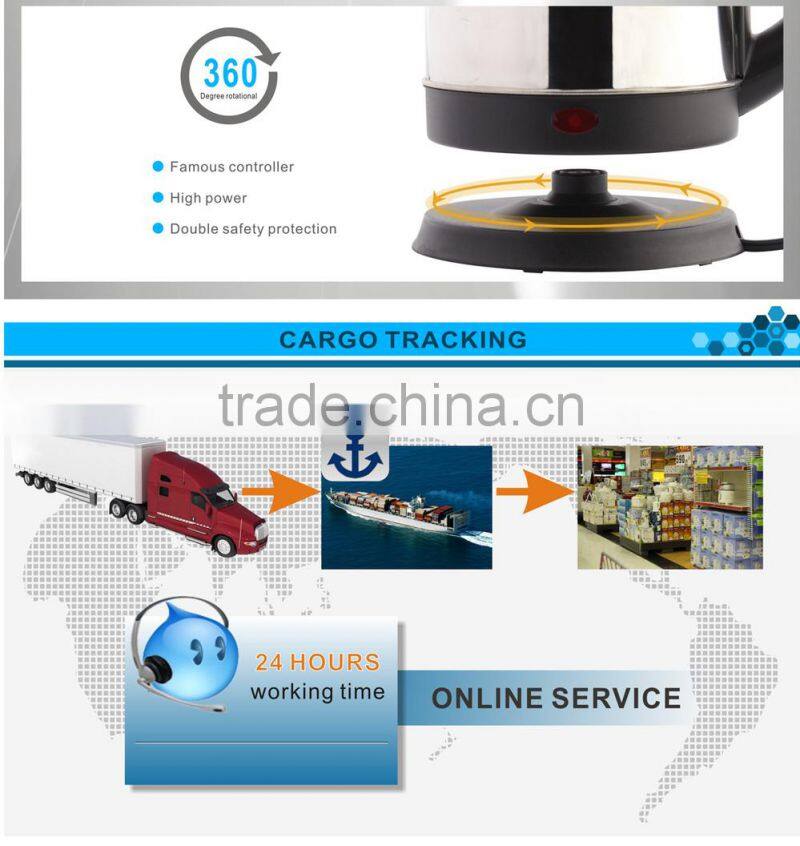 Colour electric kettle factory price powered water boiler