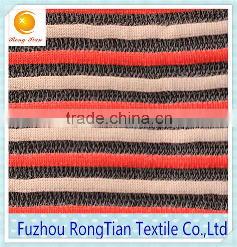 New design polyester knitted 3d stripe fabric for cushion
