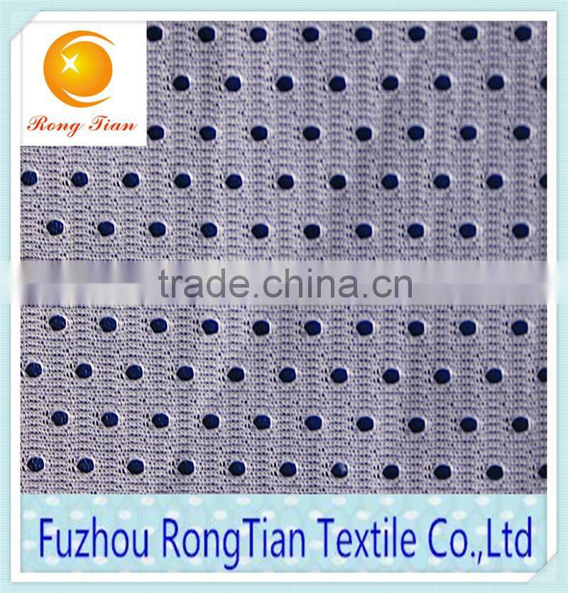 Polyester knit bullet patter hole mesh fabirc for chair cover