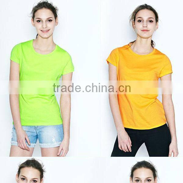 OEM Plain Cotton Girls Tshirts for Printing