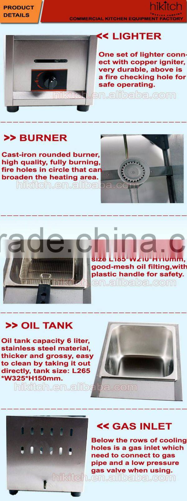 henny penny gas fryer for restaurant canteen hospital school kitchen equipment