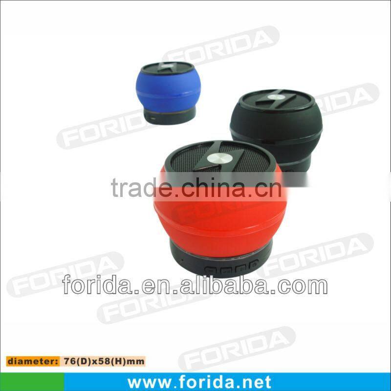 round shaped mp3/mp4/phone bluetooth speaker