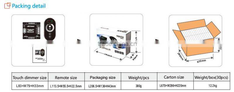 High quality 12 volt led dimmer