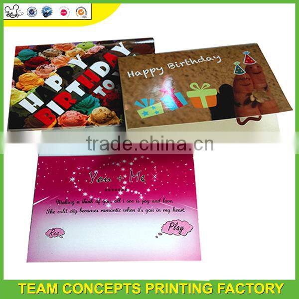 Voice recording greeting card with voice chip