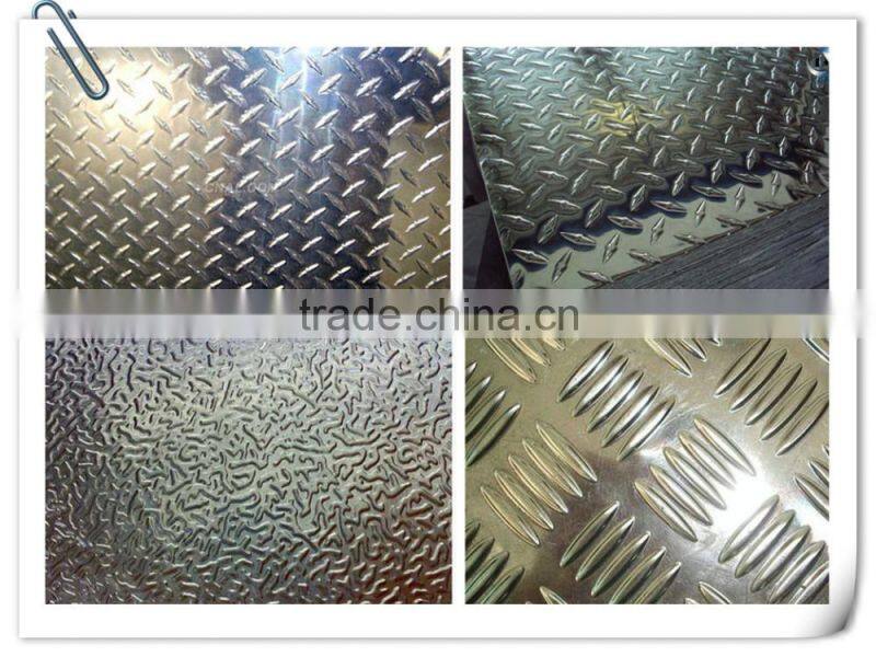 Decorative pattern 5052 5083 embossed aluminum sheet