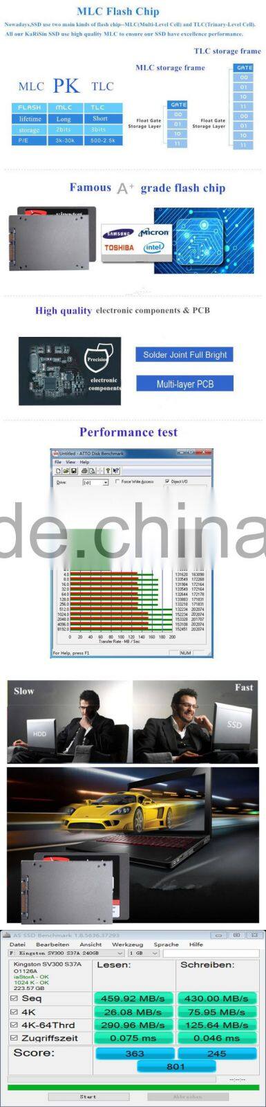 Top selling products MLC 2.5'' inch SSD 240gb sata 3 with fast delivery