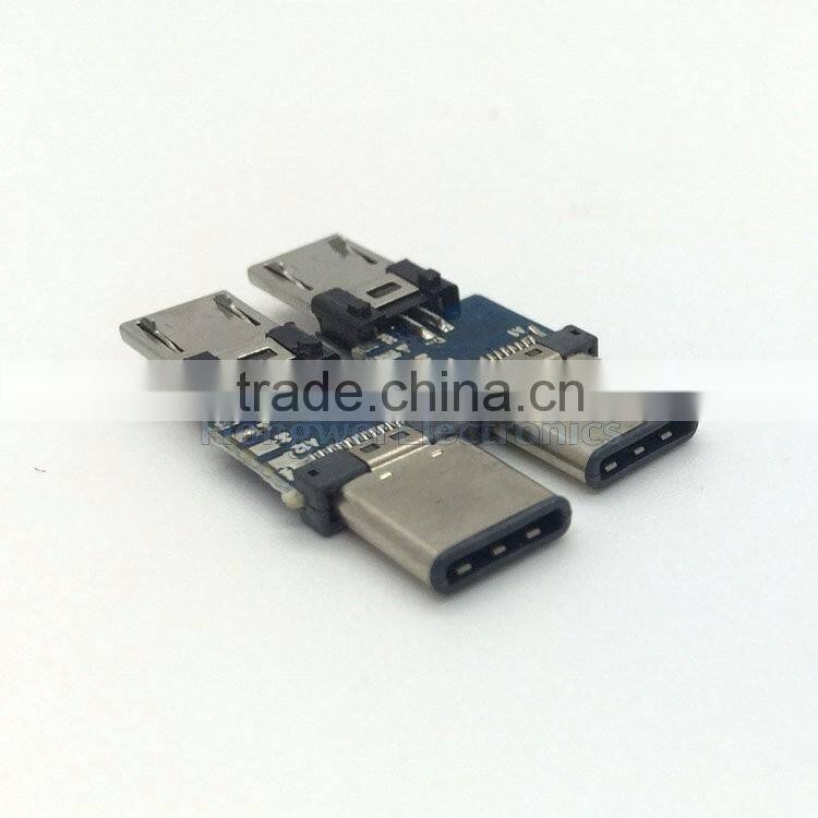 Customize Type C extension adapter type C male to Micro USB male