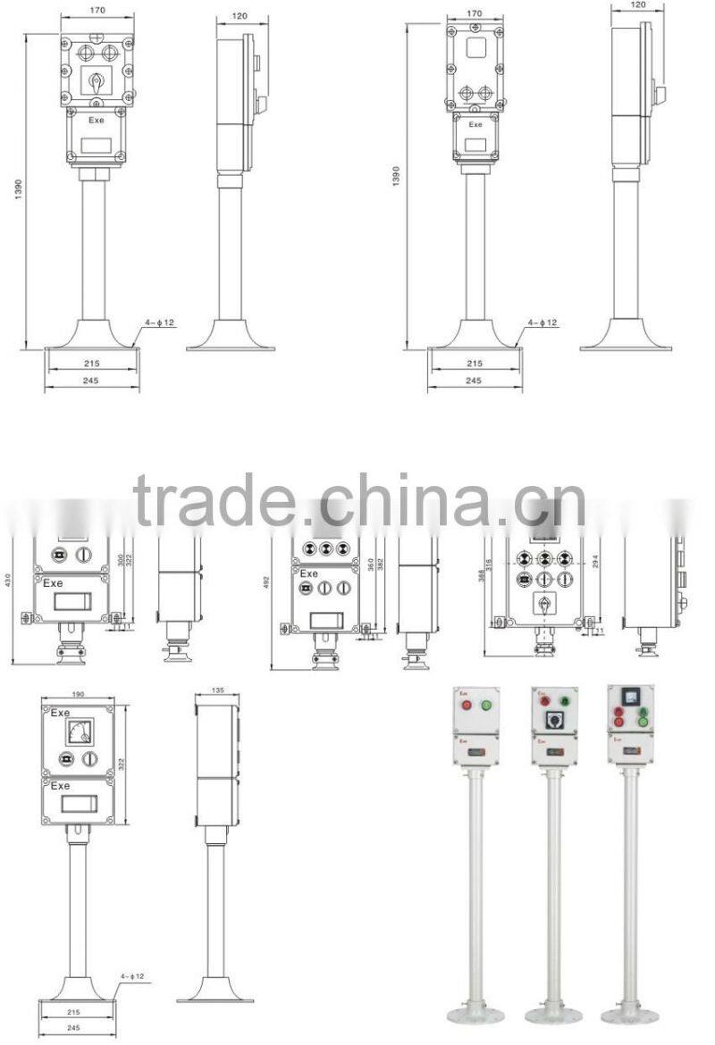LBZ51-Explosion-proof corrosion proof control station for hazardous location