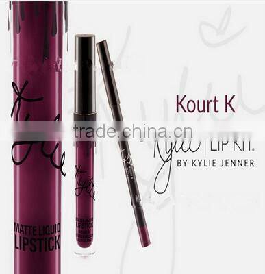 2016 new arrived High quality Kylie jenner Lip Kit lip gloss liquid lipstick matte 8 colors in stock