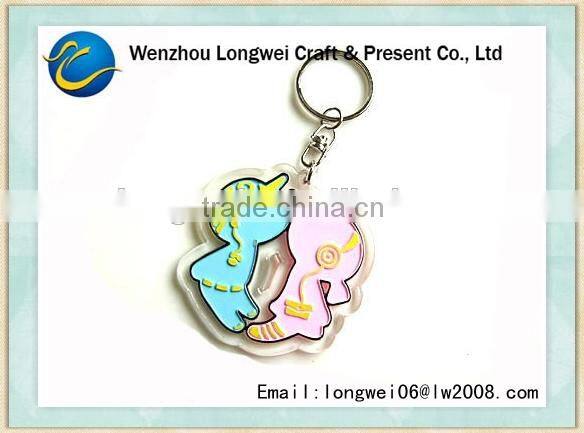 Boomerang shaped keychain custom/hard hat keychain/london keychain