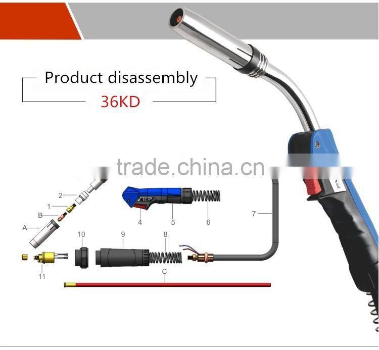 Binzel 36KD MIG CO2 welding gun welding machine welding torch