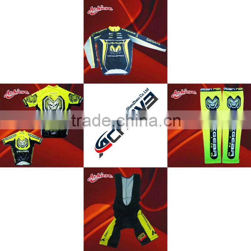 Sublimated cycling bike shorts cycling jersey cycling clothing
