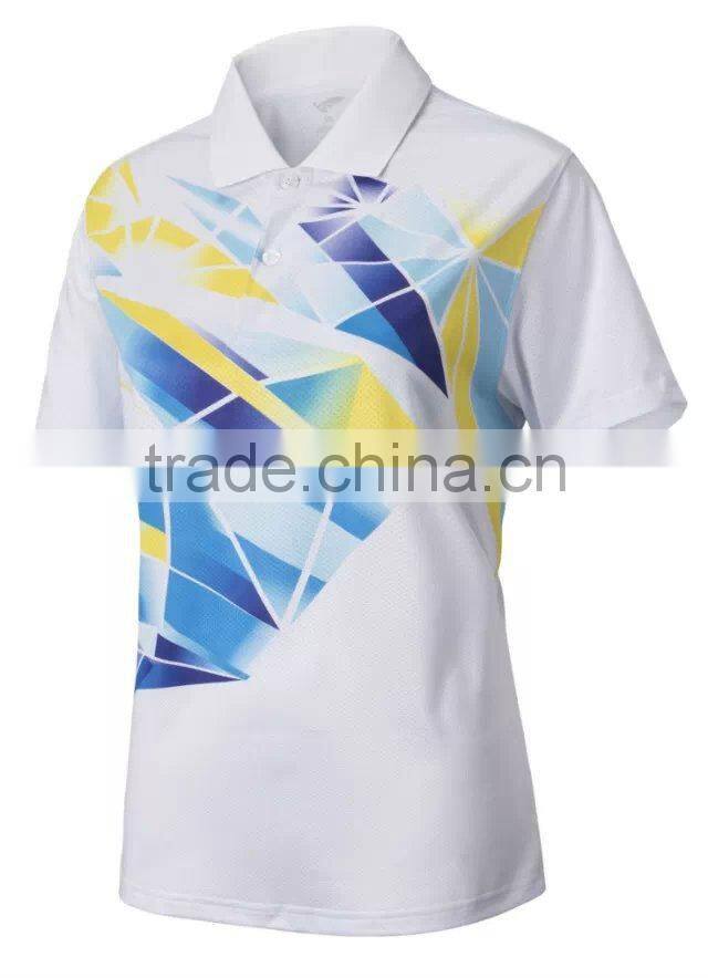 Wholesale thailand quality sublimation printed jersey designs for badminton
