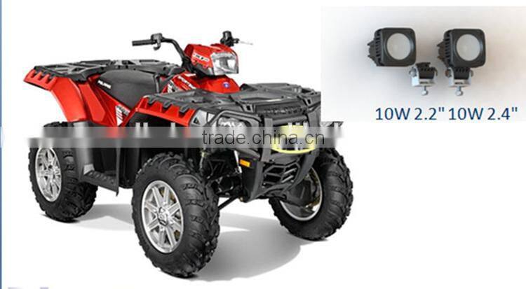 2" inch square 10w led work light for dirt bike