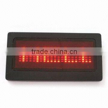 Club used LED mini name badge,led name badge b1236