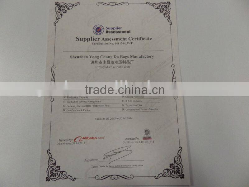 glitter with pvc cosmetic bag