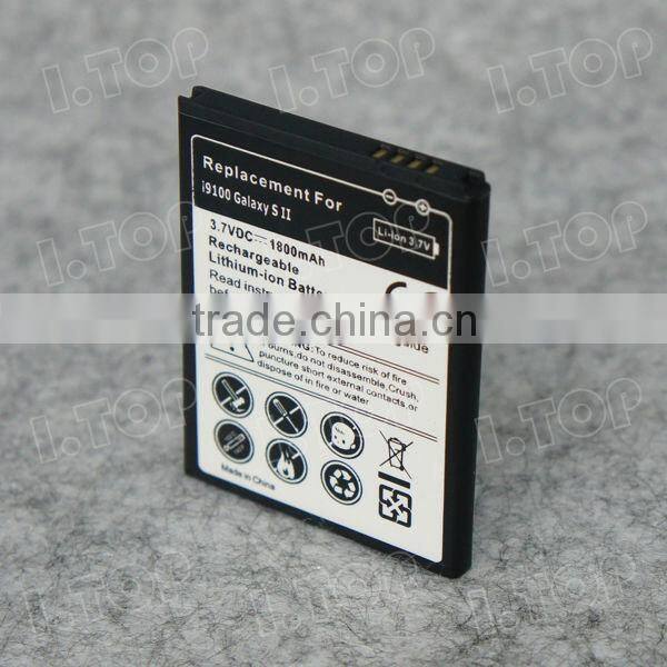gb/t18287-2000 mobile phone Battery for Samsung Galaxy S2 i9100 , made in China