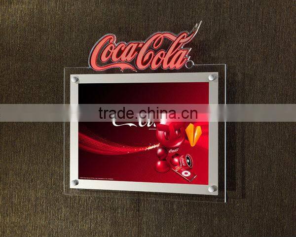 wholesale acrylic LED picture sign display holder