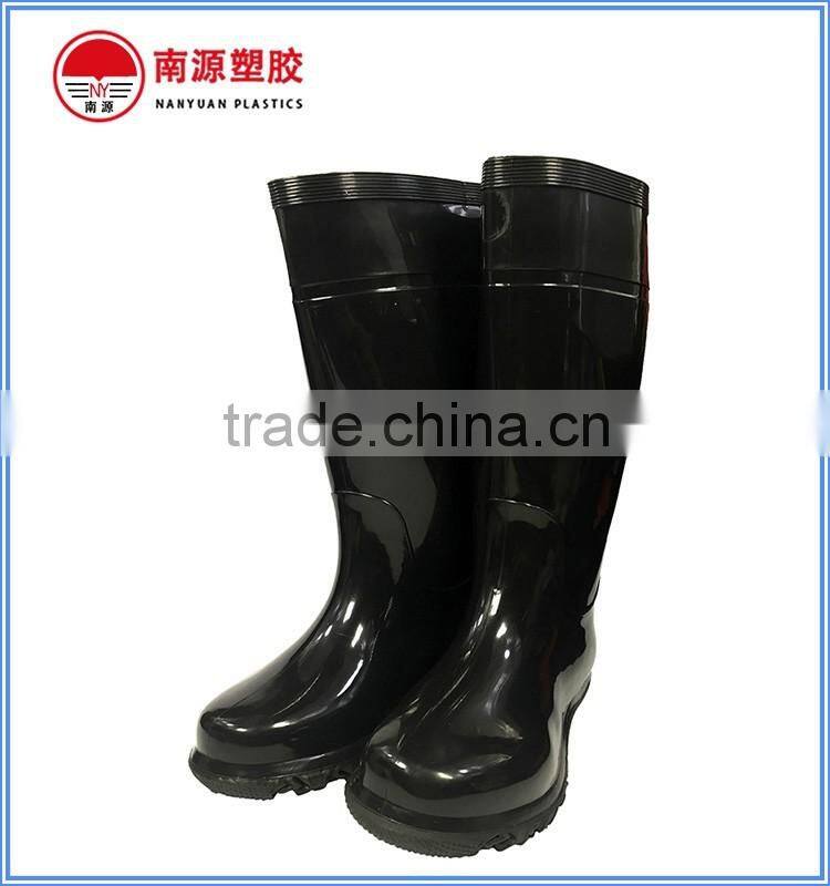 Construction work PVC safety gumboots with reflective tape