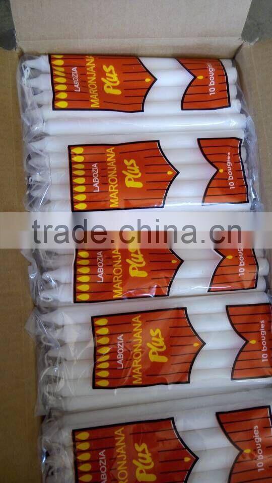 cheap wholesale white pure paraffin wax candle using on household