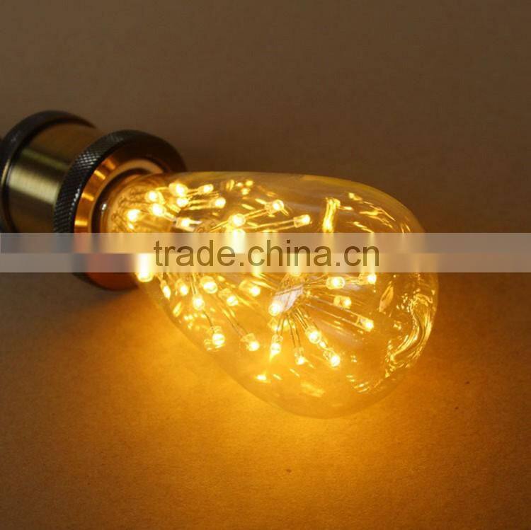 Super High Lumen edison led bulb lights 3W Warm White Edision Bulb Light