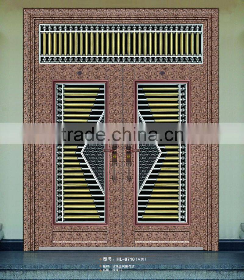 High Quanlity Cheap Turkey style stainless security steel door seam door