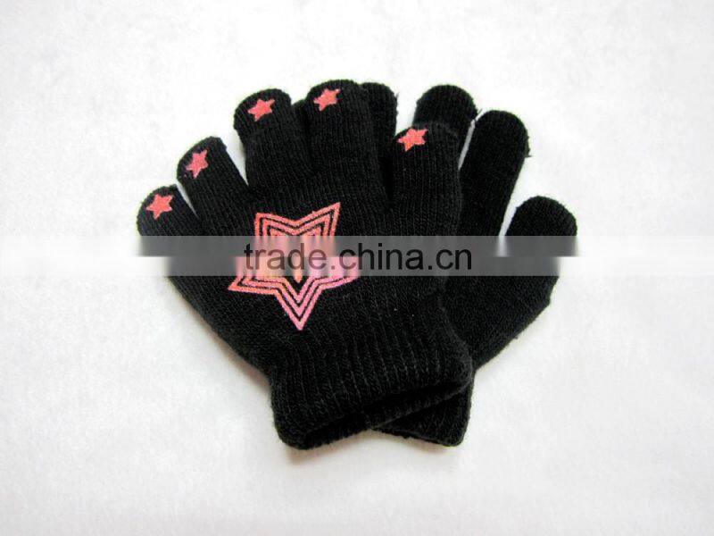 good quanlity knit softtextile winter finger gloves