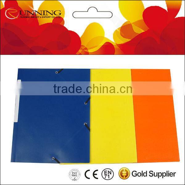 School and office supplies paper file folder Filing Products 300gsm 350gsm paper cardboard elastic string file folder