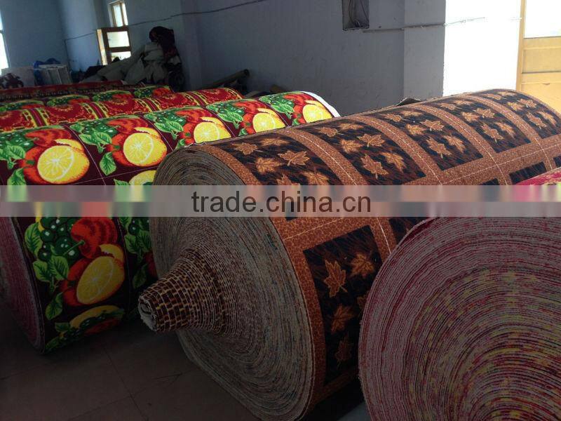 Custom pattern printed door carpet