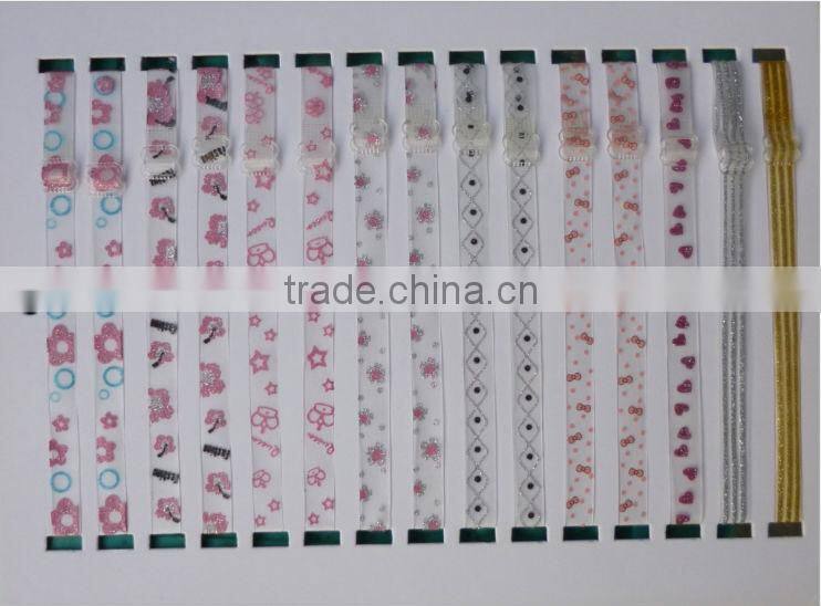 invisible bra strap with strawberry printed
