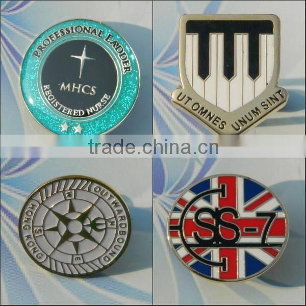 Custom promotional enamel metal lapel pin badges in dubai