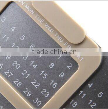 new products on china market rectangle paper-extracting rolling yearly cardboard calendar stand/classic desktop calendar stand
