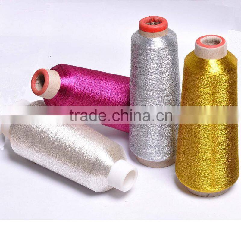 100% polyester metallic thread for embroidery