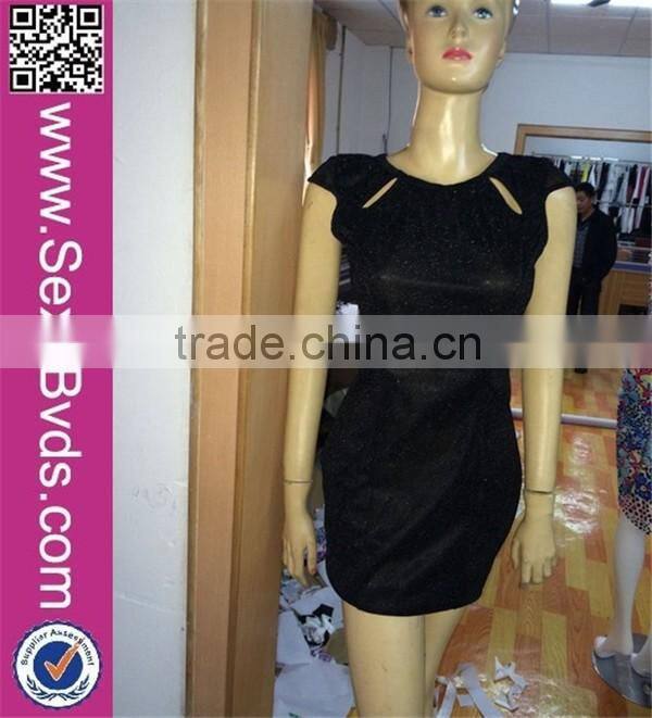 Bling Sexy Back Hollow Out Mini Dress Fashion Ladies Club Wear