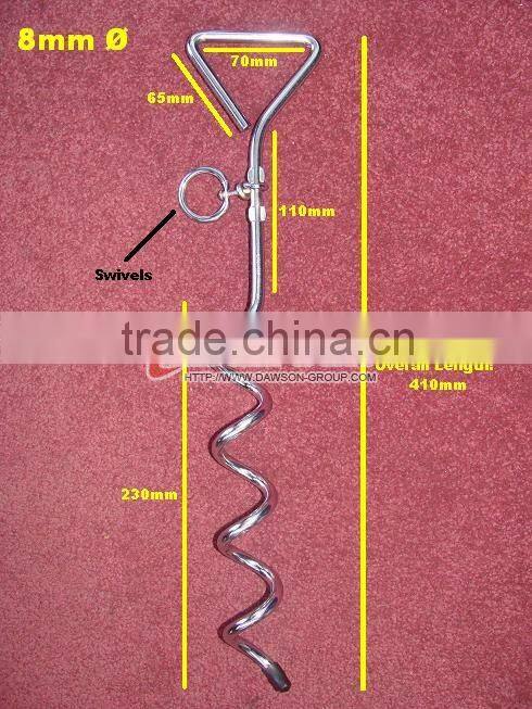 Spiral Stake With O Ring