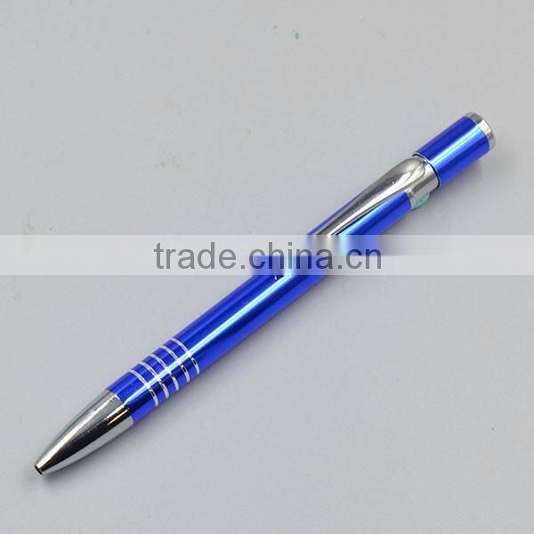New Style Disposable Ballpoint Pen with 5 Middle Rings for Promotion