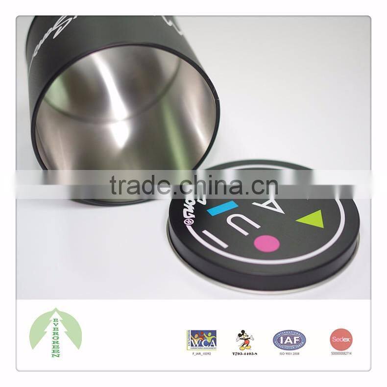 China wholesale tin packaging 9.52*9.80 cm round shape