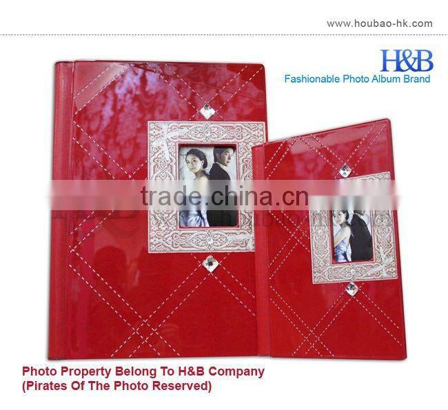 Global hot sale H&B 8*12 ,12*18 red hardcover wedding photo album