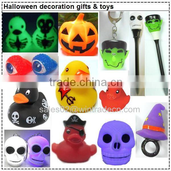carnival gift duck glow in dark skull duck glowing halloween duck